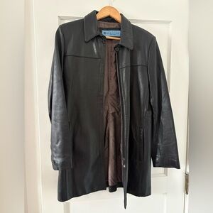 Kenneth Cole Black Leather Jacket